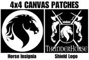 Image of ThunderHorse 4x4 Canvas Patches- 2 designs