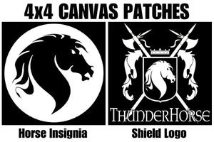 Image of ThunderHorse 4x4 Canvas Patches- 2 designs