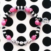 Image of Carnival Candy PEACE Bangle Bracelet Silver 