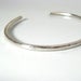 Image of ripple cuff. bracelet. sterling silver.