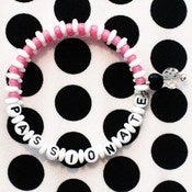 Image of PASSIONATE Bangle Bracelet Cotton Candy and White 