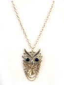 Image of 1970s owl necklace