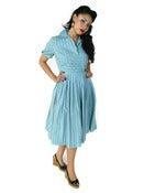 Image of 1950s blue dress