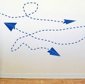 Image of Paper Plane Wall Graphics