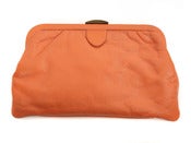 Image of ingber orange leather purse