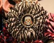 Image of Dia De Los Muertos Zebra Flower