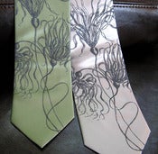 Image of silk sea weed tie
