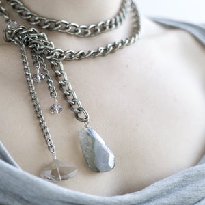 Image of eclipse lariat necklace