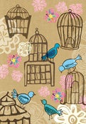 Image of Bird cages Greeting Card