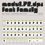 Image of Modul 72 dpi Font Family (3 fonts)