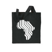 Image of Black Tote Bag - Africa or Boom Box Logo