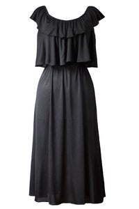 Image of Vintage 1970s Shubette of London Black Dress
