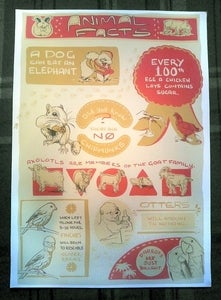 Image of KinokoFry - "Animal Facts" Poster