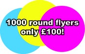 Image of 1000 Round flyers