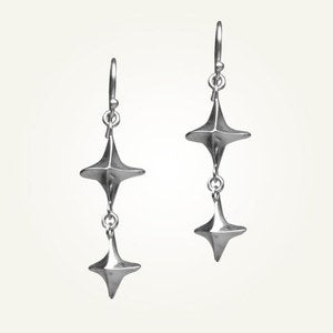 Image of Canis Minor Earrings, Sterling Silver