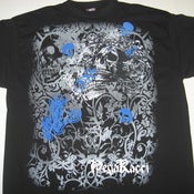 Image of Blk / blue Graphic skull tee