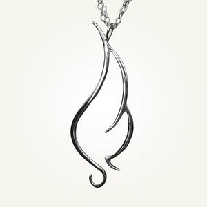 Image of Phoenix Wing Necklace, Sterling Silver