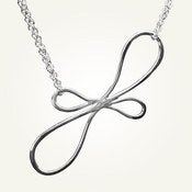Image of Victorian Ribbon Necklace, Sterling Silver