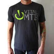 Image of Stack Logo T-Shirt, Charcoal