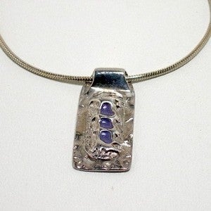 Image of PMC Pendant Necklace - Drops of Lavender