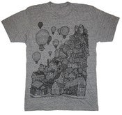 Image of Timber Men's T-shirt "Village on grey"
