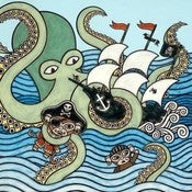 Image of Sea Monster Attack Art Print
