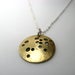 Image of harvest moon. necklace. brass.