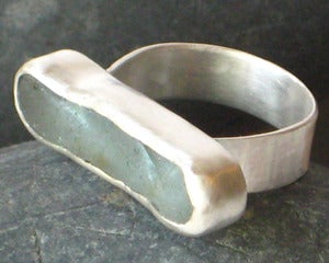 Image of Maine Seaglass in Sterling Ring-Reserved