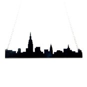 Image of new york city skyline acrylic necklace 