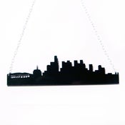 Image of los angeles skyline acrylic necklace
