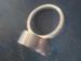 Image of chunky silver ring pink /purple