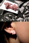 Image of Pink Elephant Earrings.