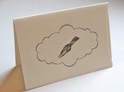 Image of Letterpress Silhouette Card - Pen