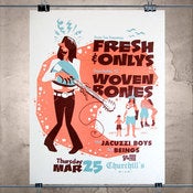 Image of Fresh & Onlys and Woven Bones Poster