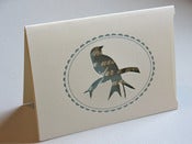 Image of Letterpress Silhouette Card - Bird