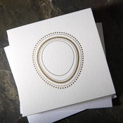 Image of blank peacock note | single