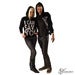 Image of I CAN'T SAVE YOU Black Hooded Zip Up Sweatshirt Unisex