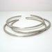 Image of modern stackable cuffs. bracelets. sterling silver.