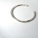 Image of thick ripple cuff. bracelet. sterling silver.