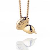 Image of Gold Plated Fan Tail Pendant