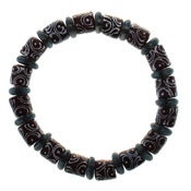 Image of Hand Painted Bracelet - Black