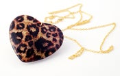 Image of Leopard Heart Necklace