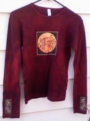 Image of "Chinese Yellow Dragon" hand-dyed long sleeve T with Dragon Sleeves