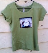 Image of "Kitty Buddha" Scoopneck Ladie's Top