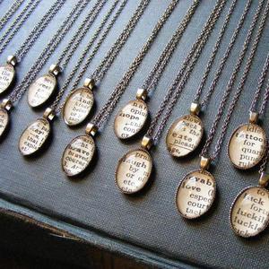 Image of Vintage Dictionary Word Necklace