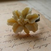 Image of Cream Lily Vintage Inspired Ring