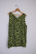 Image of Yellow Zebra Print Tank