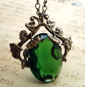 Image of Olivine Vines Vintage Filigree Jewelry Necklace Exclusively by Federikas