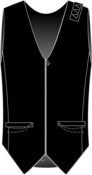 Image of Elmer Custom Punk Vest: Zipper