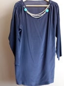 Image of Silk Dress with Elastone Necklace . ID1002